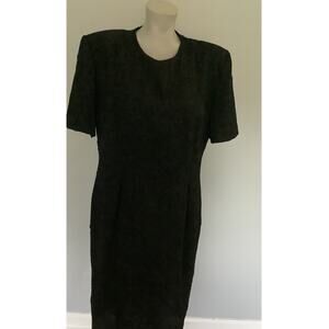 Vintage Lesley Fay Black dress size 14